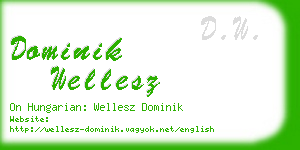 dominik wellesz business card